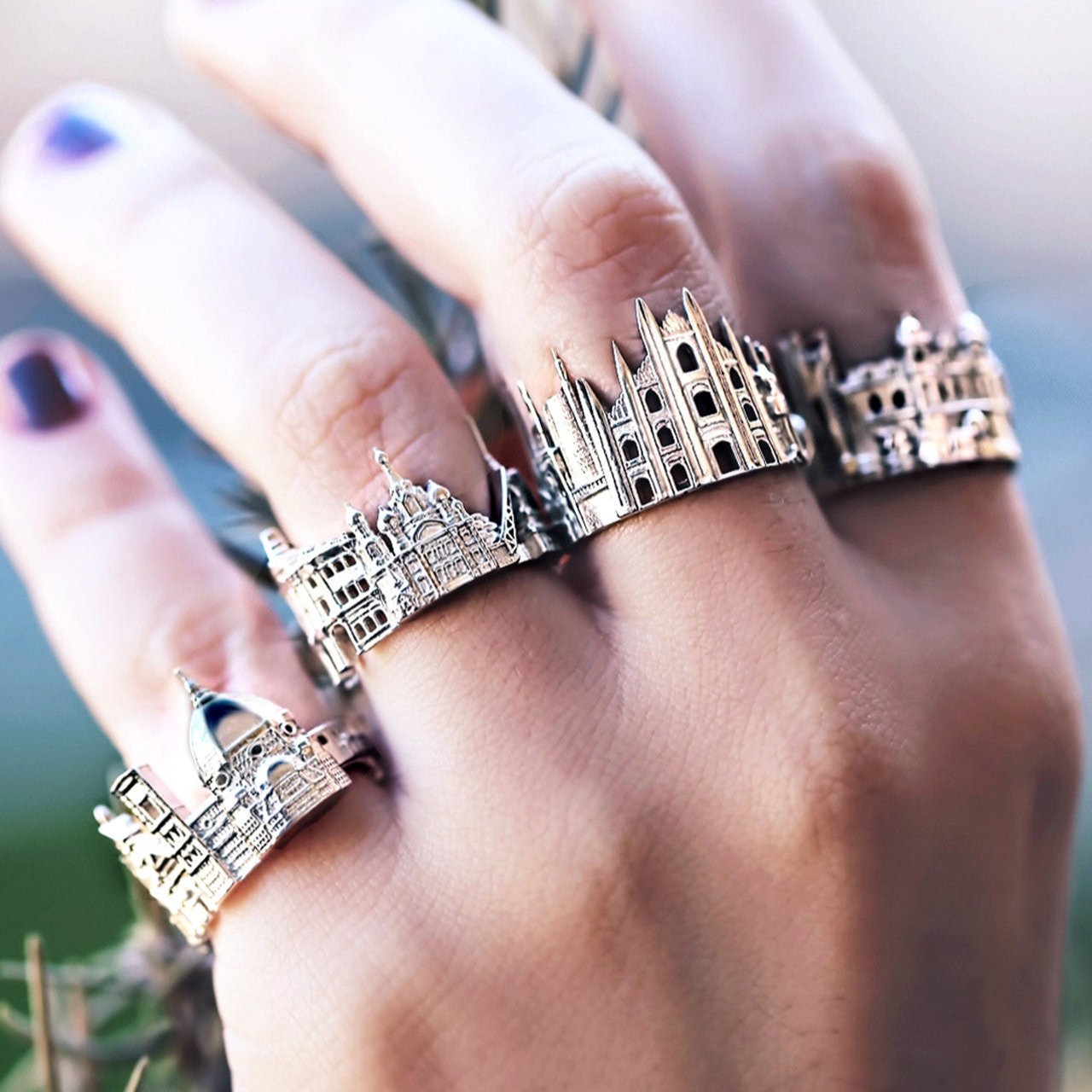 Cityscape Ring St.Petersburg in Sterling Silver