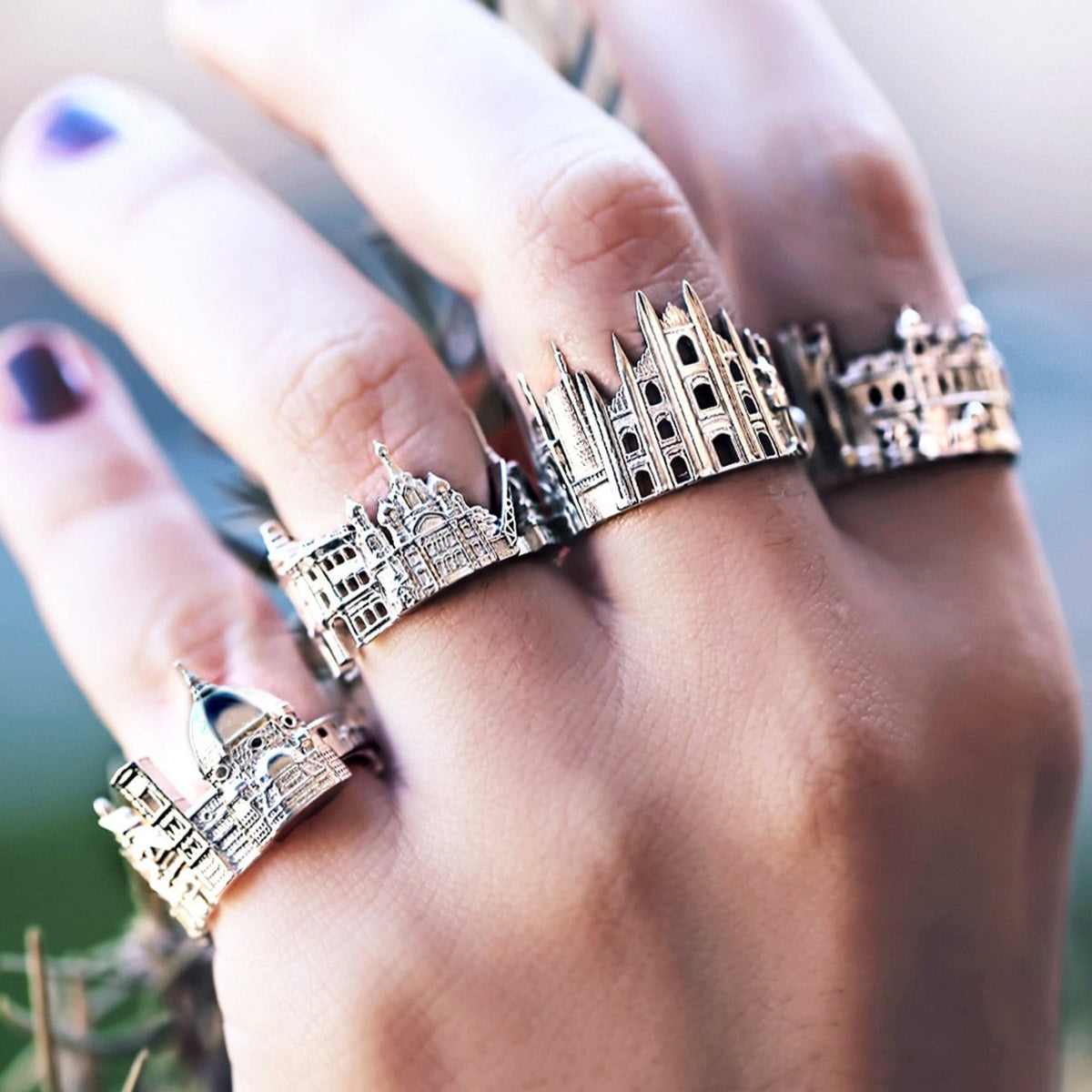 Cityscape Ring Florence in Sterling Silver