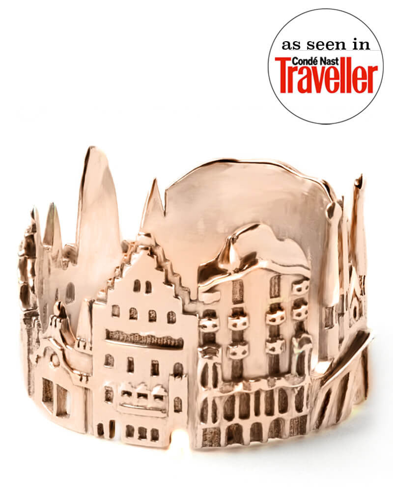 Cityscape Ring Barcelona in 14K/18K Gold