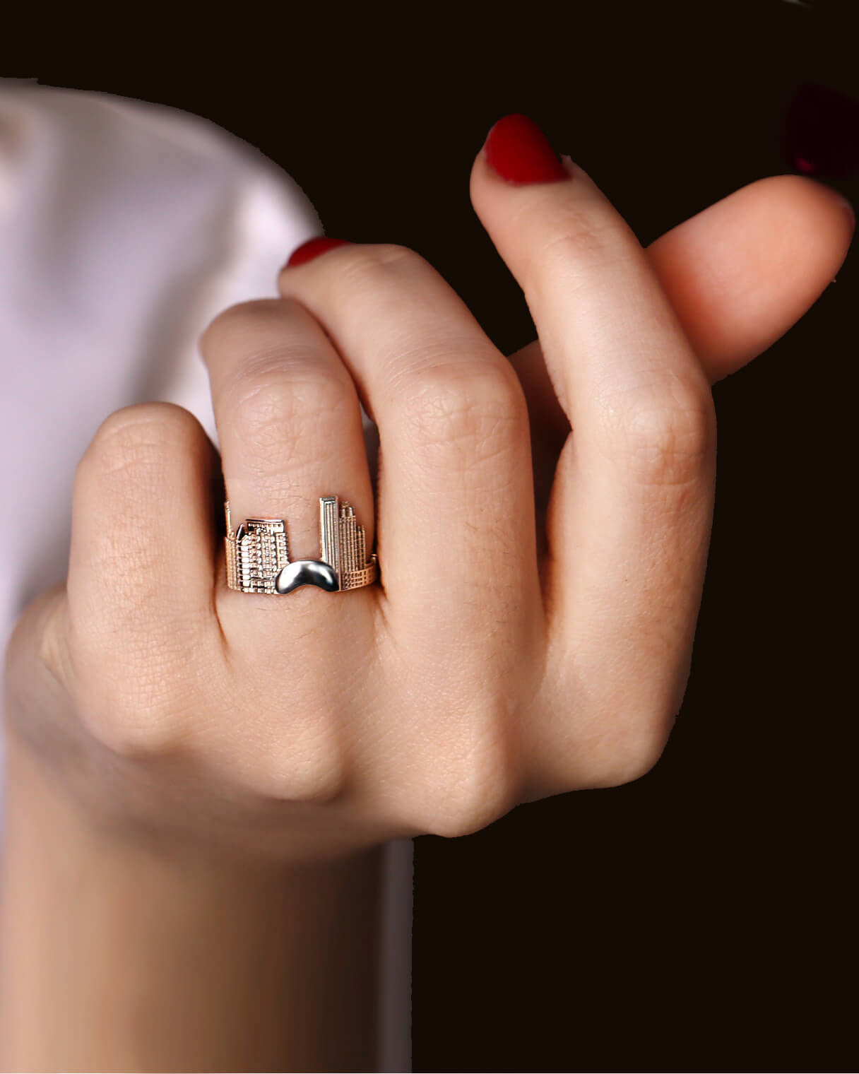 Cityscape Ring Chicago in 14K/18K Gold