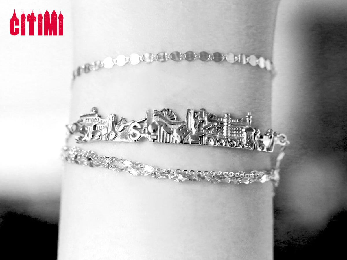 City Bracelet Las Vegas in Sterling Silver