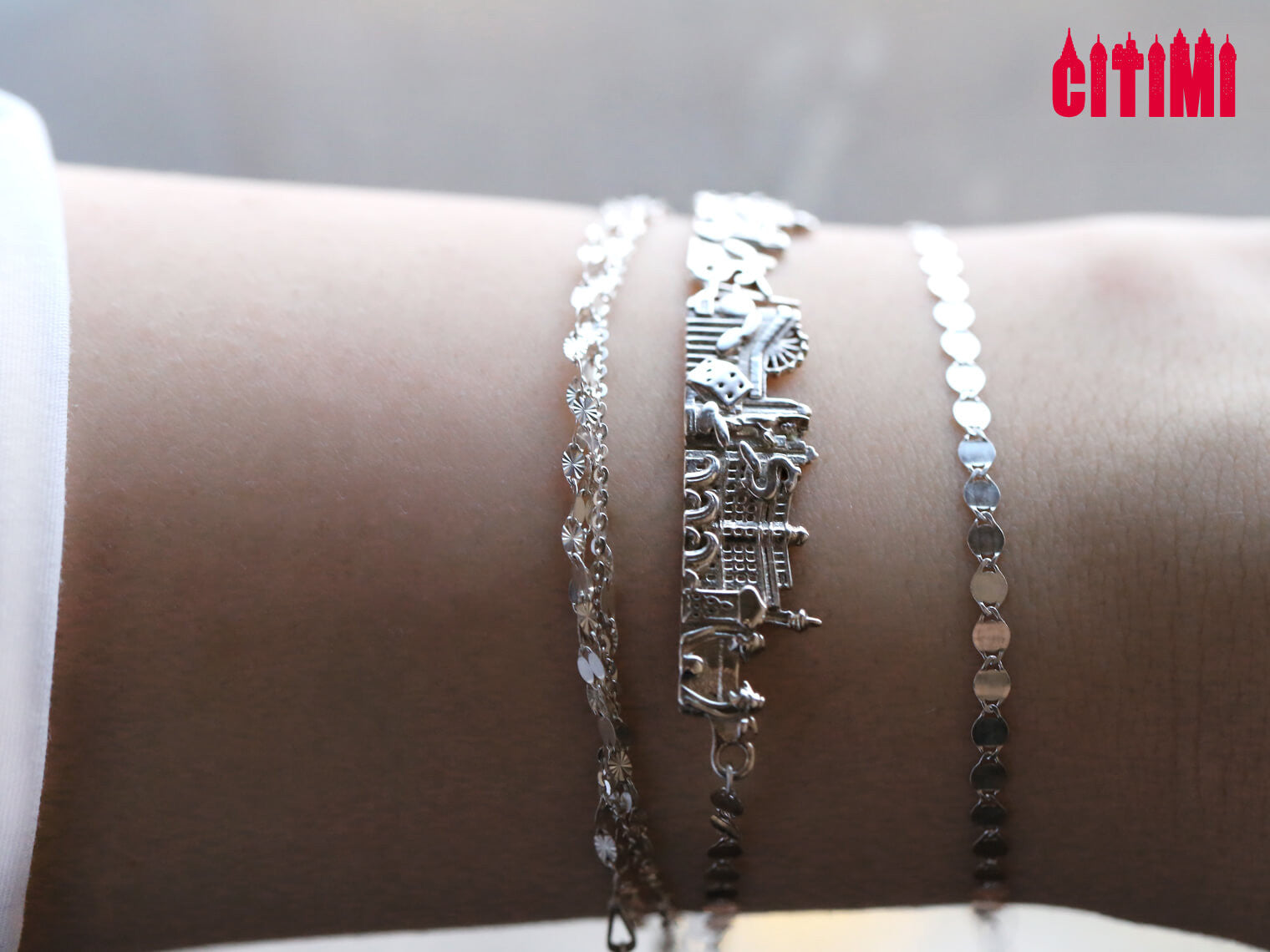 City Bracelet Las Vegas in Sterling Silver