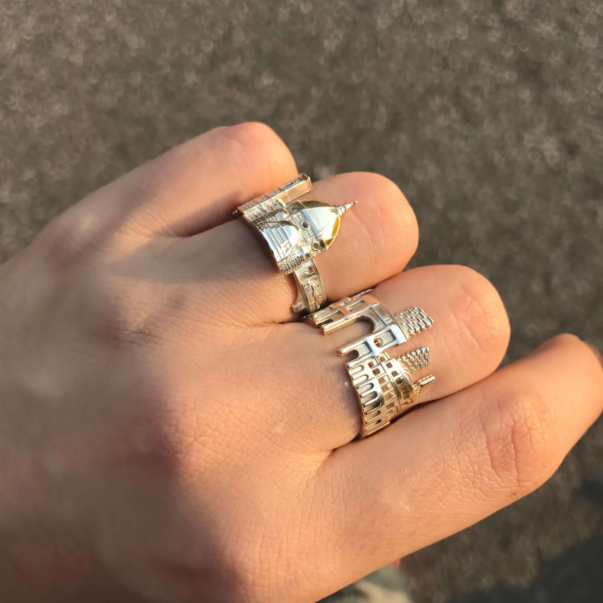 Cityscape Ring Florence in Sterling Silver