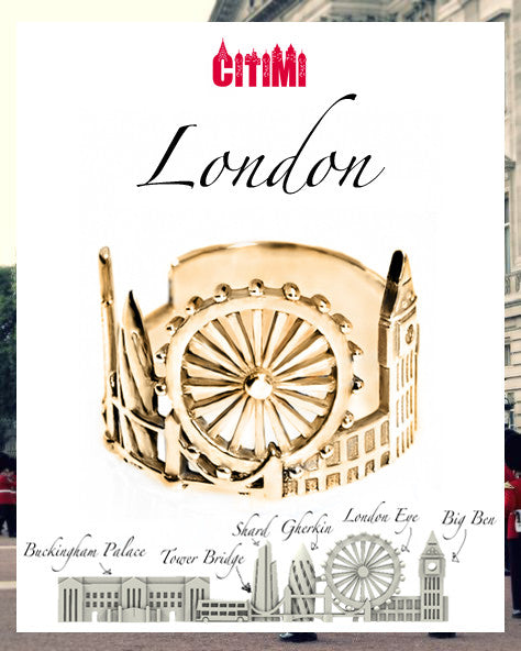 Cityscape Ring London in 14K/18K Gold