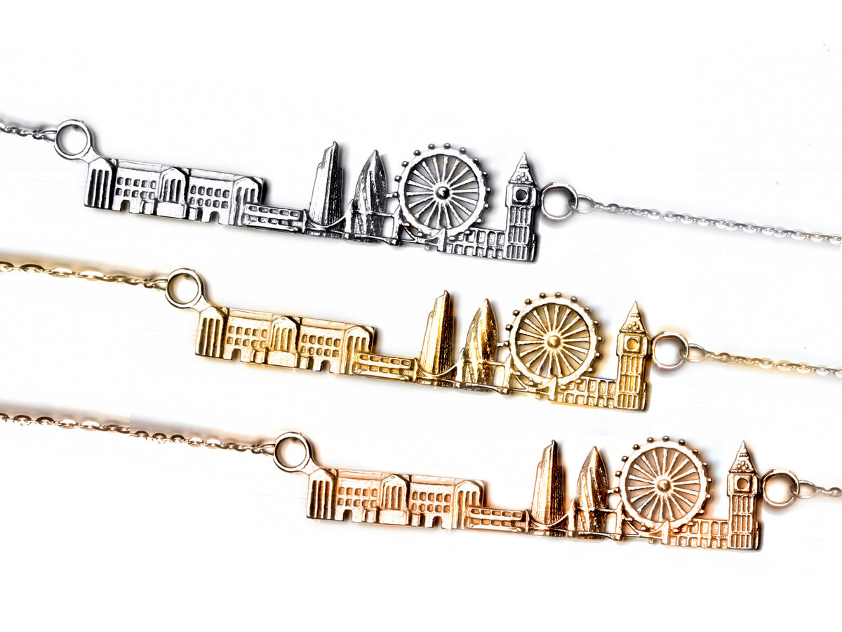 City Necklace London in 14K/18K Gold