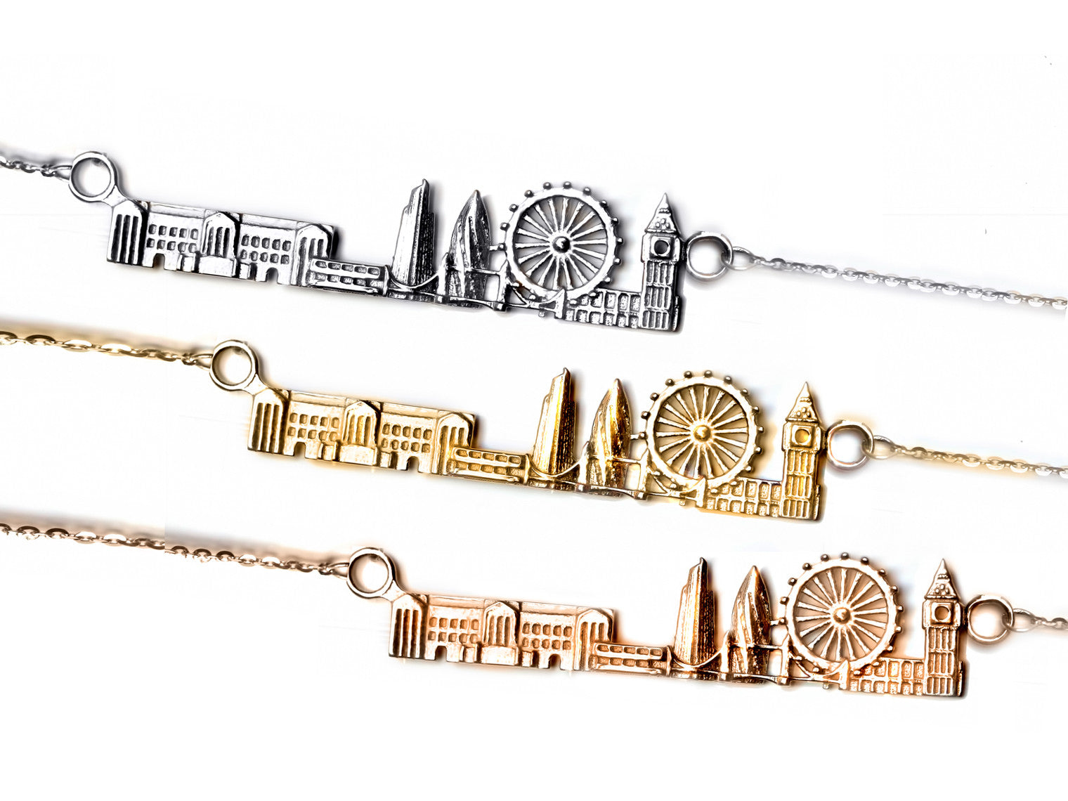 City Necklace London in 14K/18K Gold