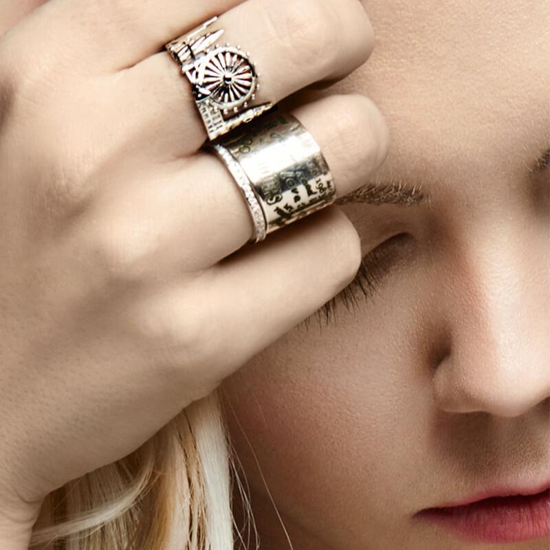 Cityscape Ring London in Sterling Silver