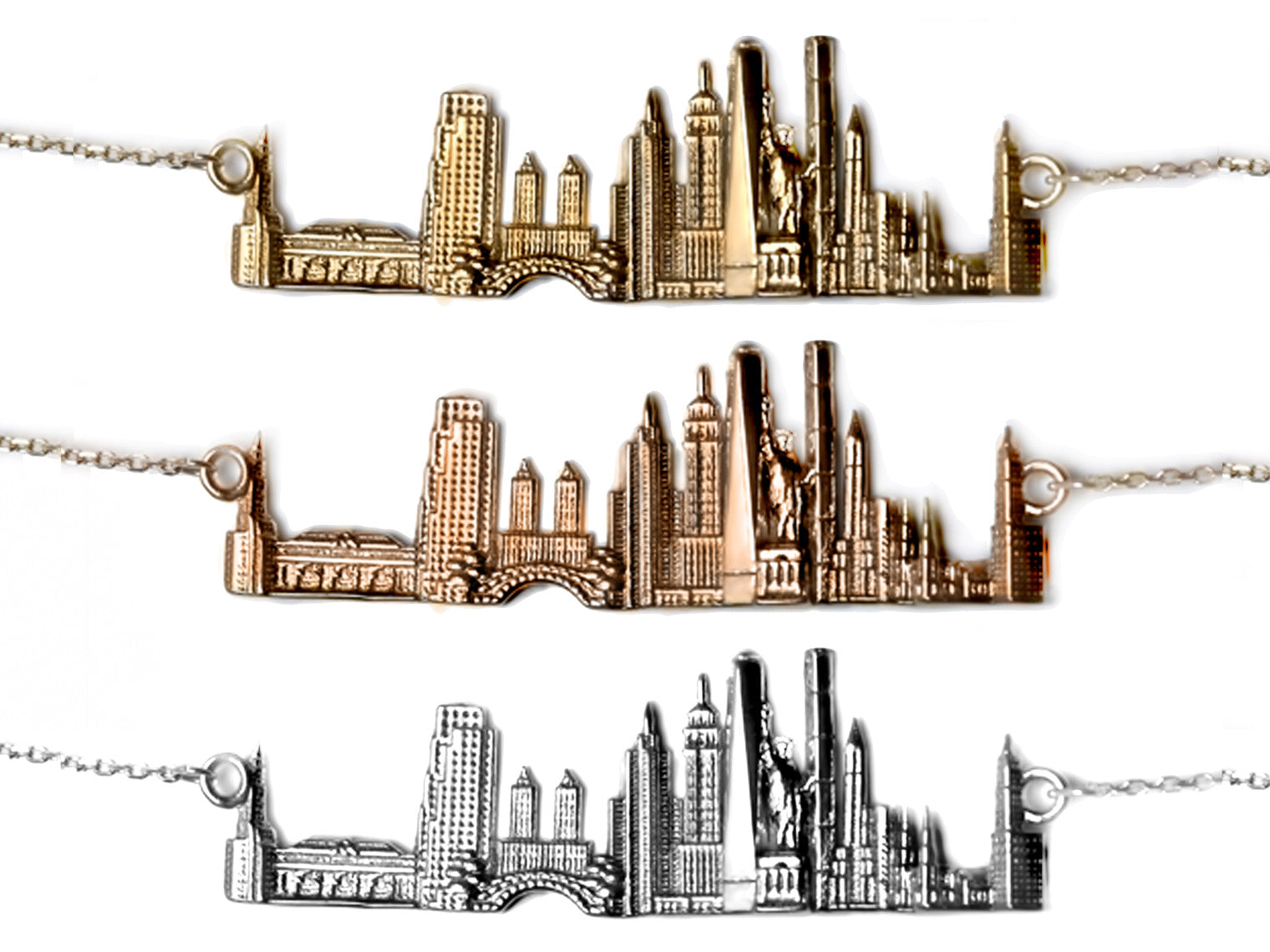 City Necklace New York in 14K/18K Gold