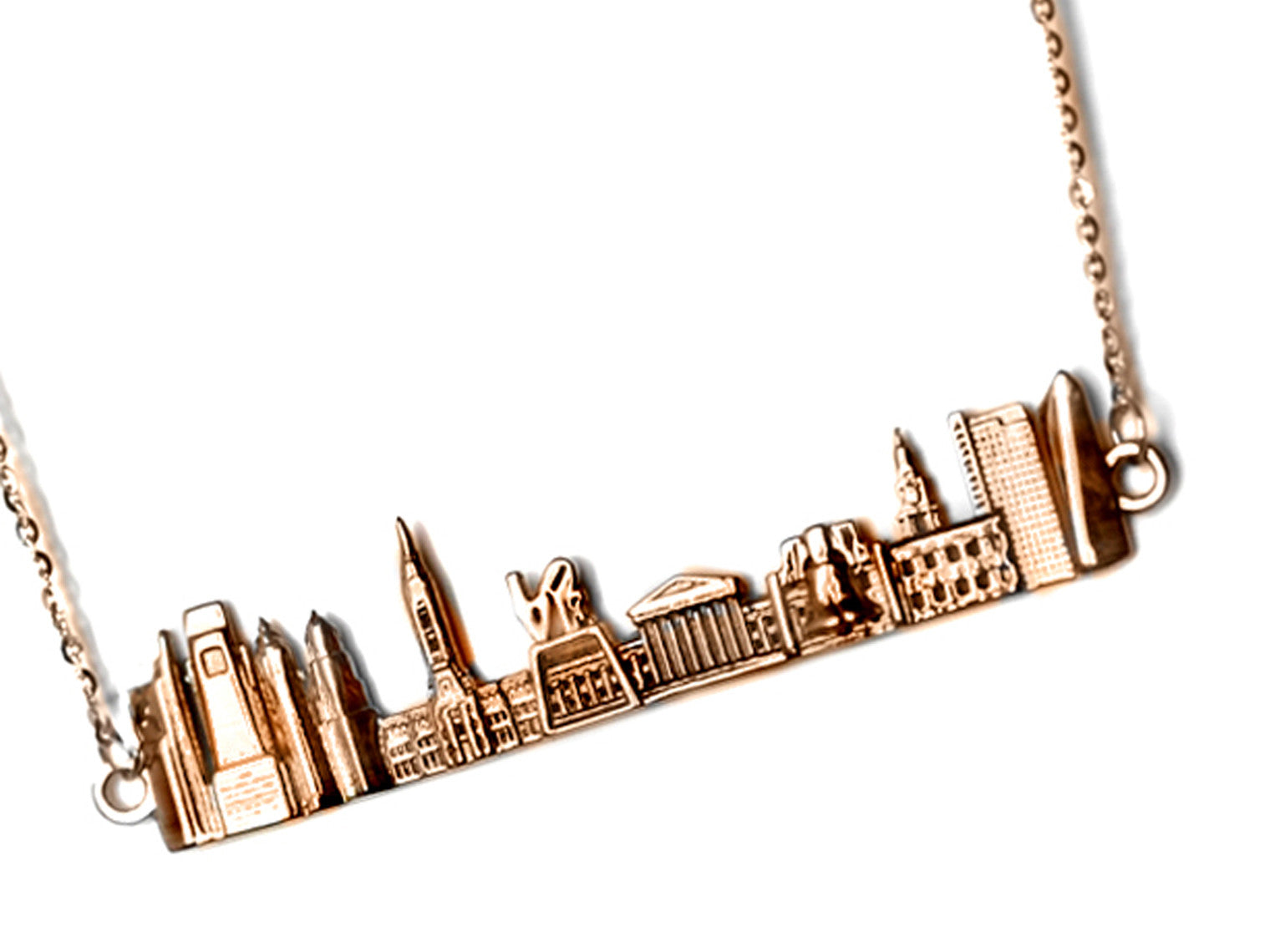 City Necklace Philadelphia in 14K/18K Gold