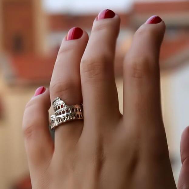 Cityscape Ring Rome in Sterling Silver