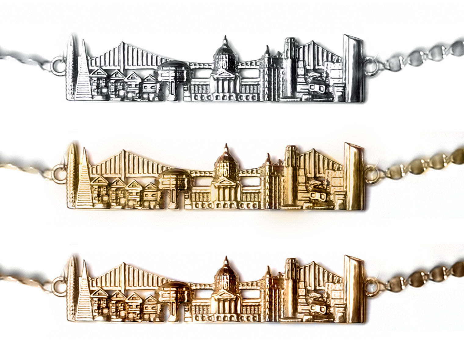 City Necklace San Francisco in 14K/18K Gold