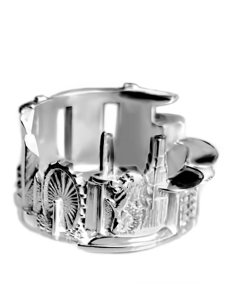 Cityscape Ring Singapore in 14K/18K Gold