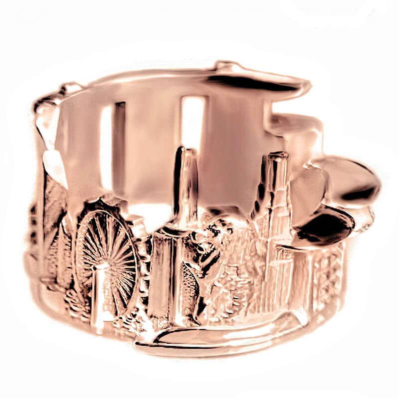 Cityscape Ring Singapore in Sterling Silver