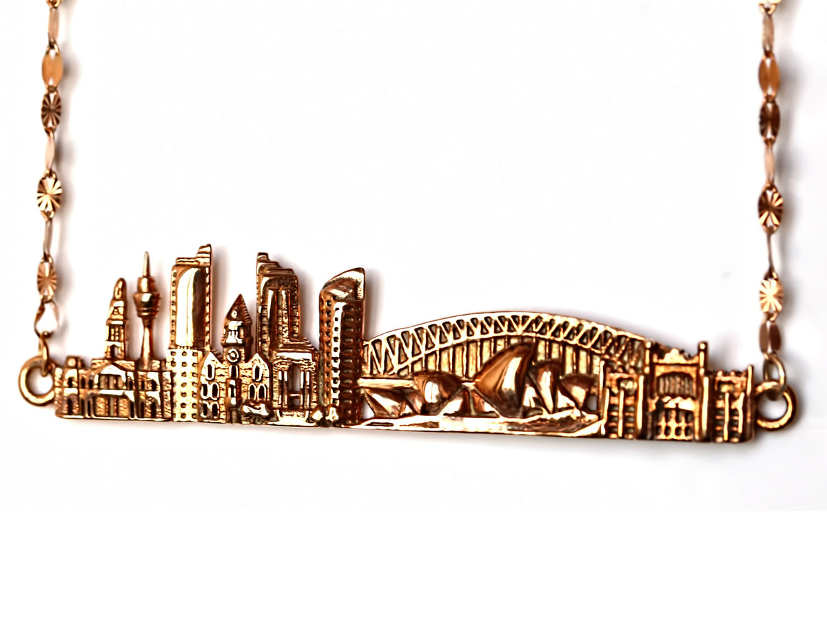 City Necklace Sydney in 14K/18K Gold