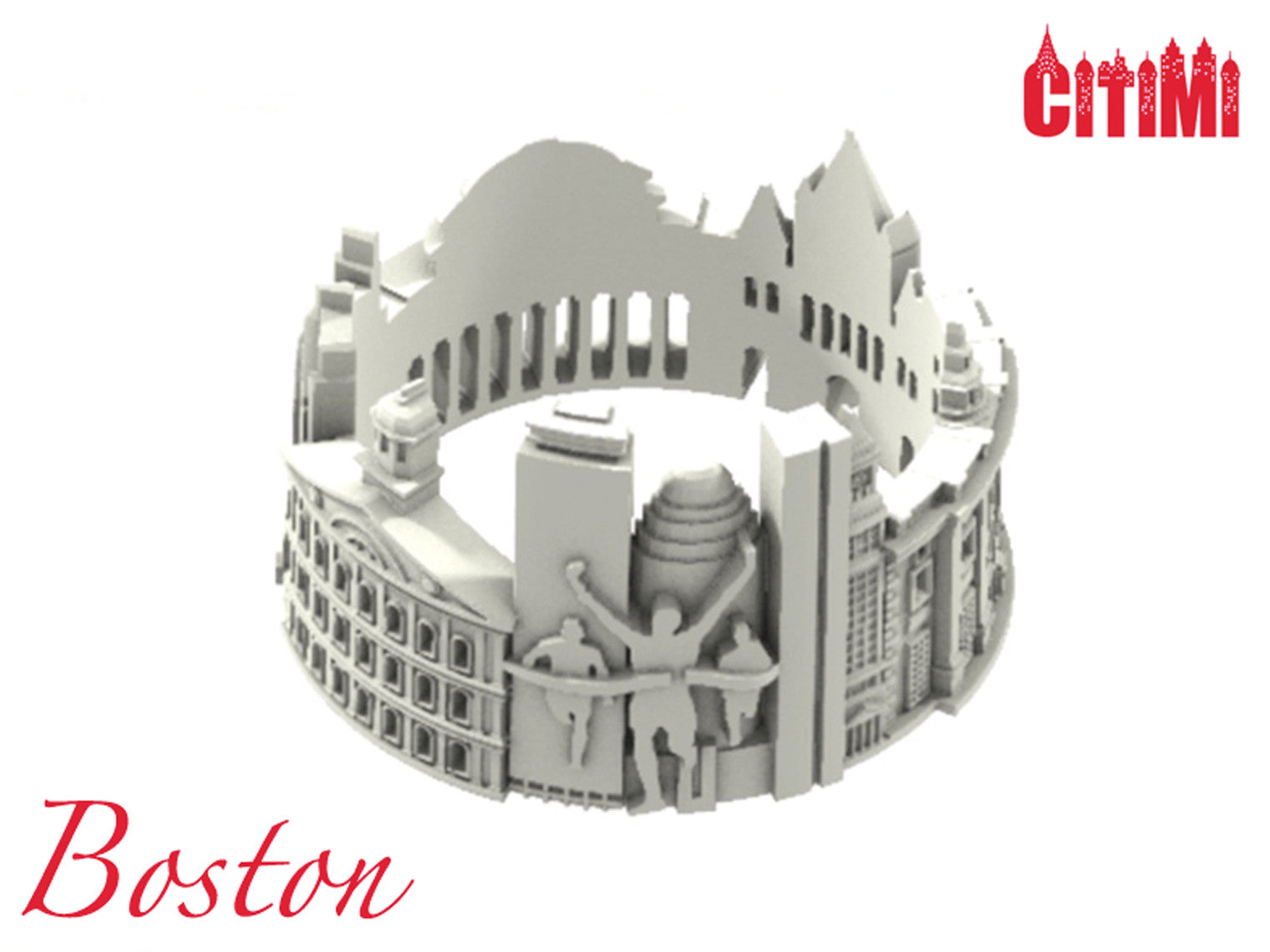 Cityscape Ring Boston in 14K/18K Gold