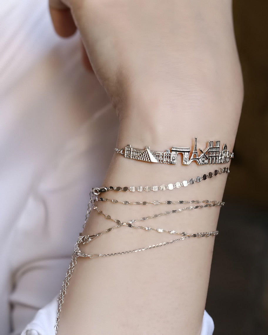 City Bracelet Paris in Sterling Silver