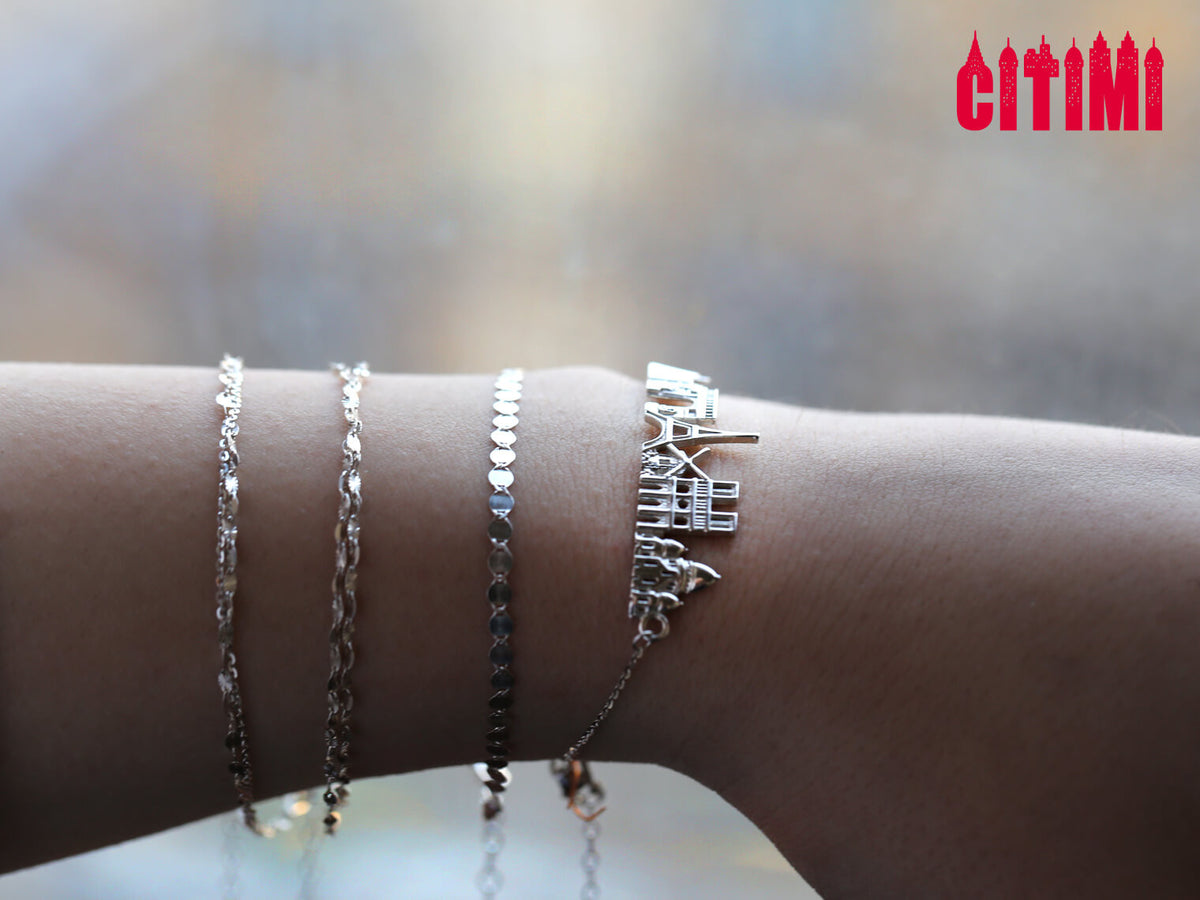 City Bracelet Paris in Sterling Silver