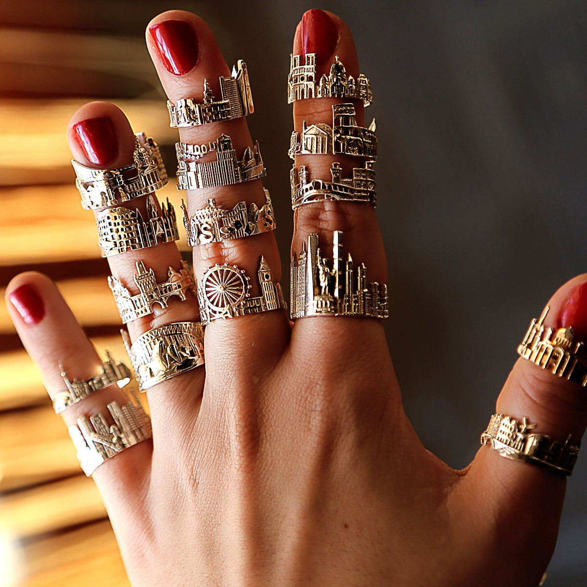 Cityscape Ring Chicago in Sterling Silver