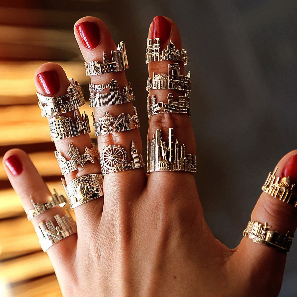 Cityscape Ring Amsterdam in Sterling Silver