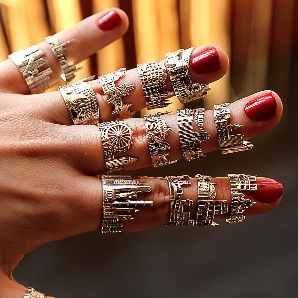 Cityscape Ring Toronto in Sterling Silver