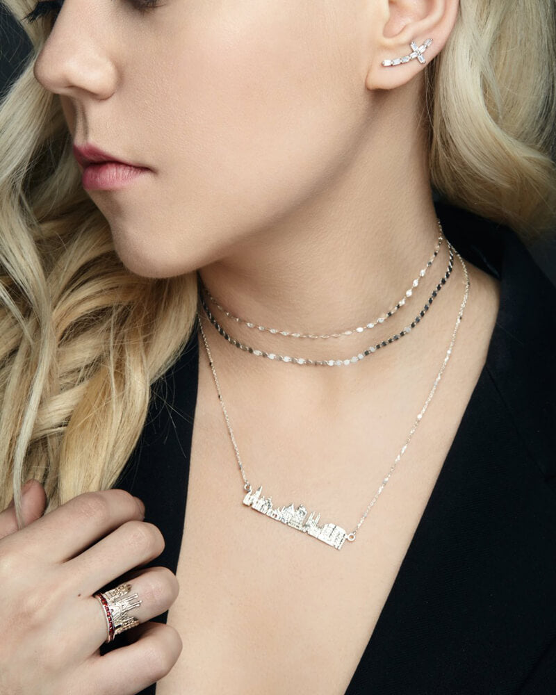 City Necklace Barcelona in Sterling Silver