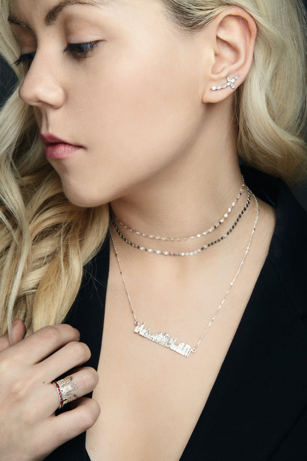 City Necklace Barcelona in 14K/18K Gold