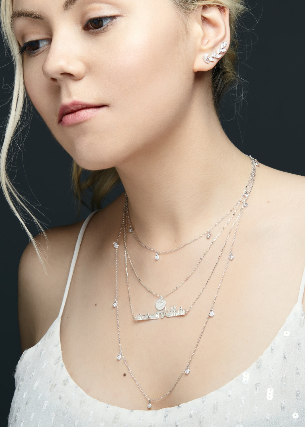 City Necklace Paris in 14K/18K Gold