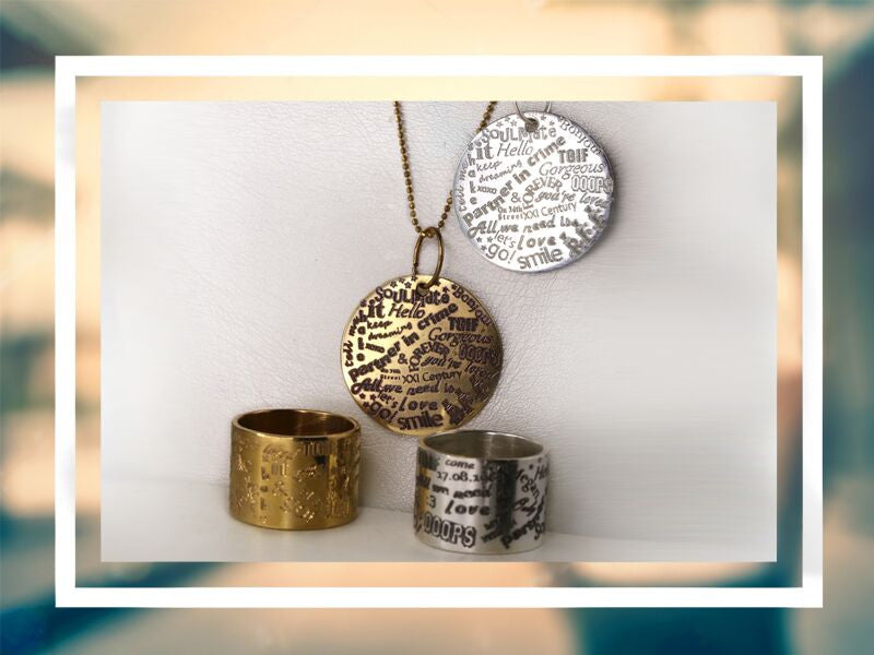 Personalized Silver Ring Graffiti