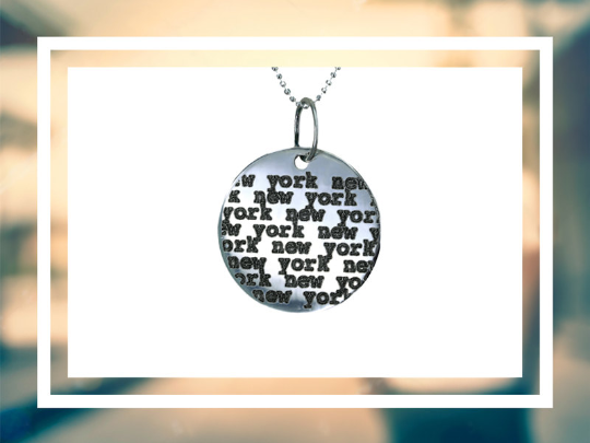 MEDIUM ⫷Say/Repeat⫸ CITY Silver Necklace