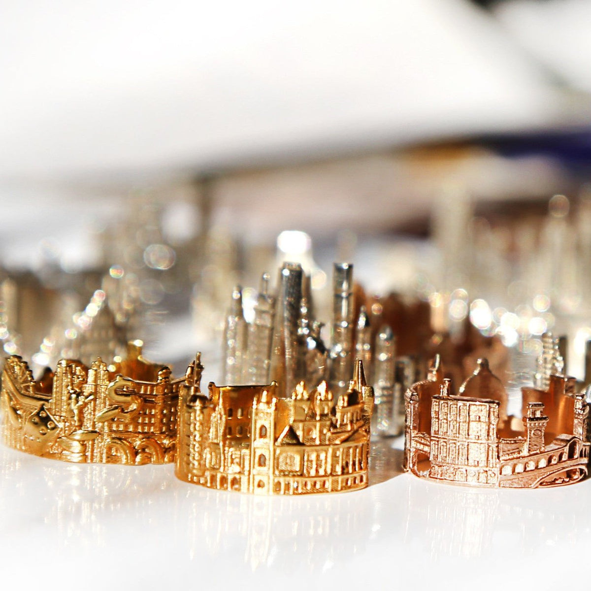Cityscape Ring Prague in Sterling Silver