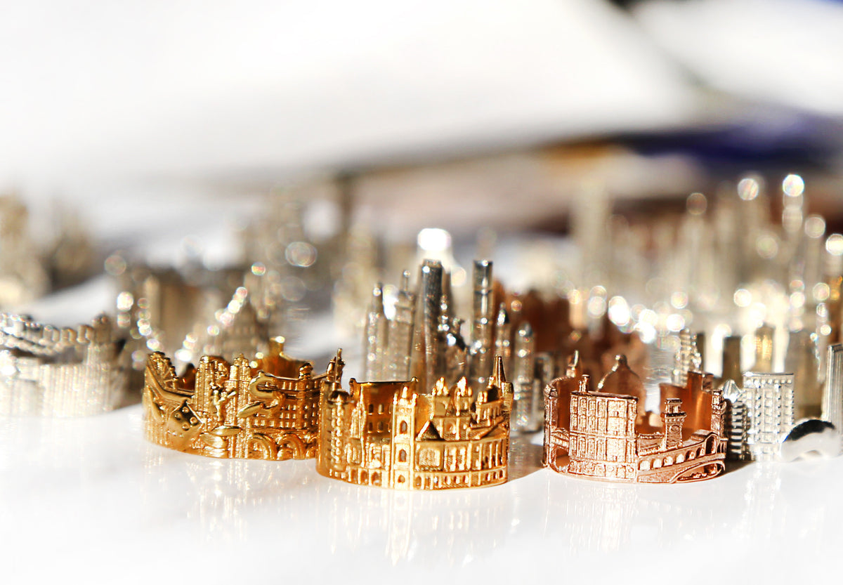 Cityscape Ring Prague in 14K/18K Gold