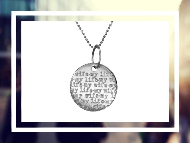 BIG ⫷Say/Repeat⫸ Silver Necklace