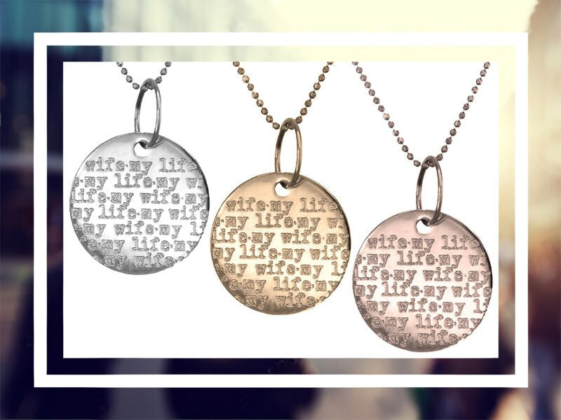 SMALL ⫷Say/Repeat⫸ Silver Necklace