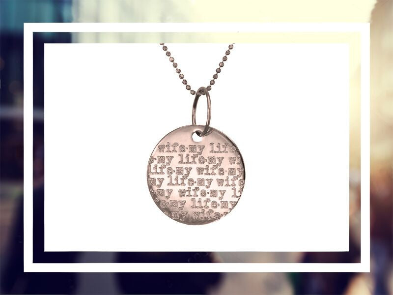 BIG ⫷Say/Repeat⫸ Silver Necklace