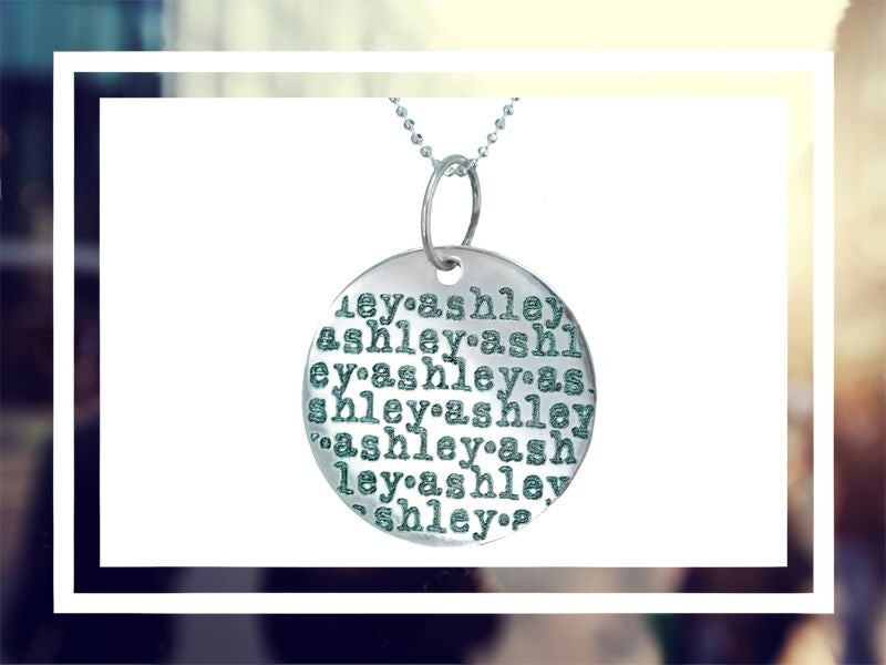 MEDIUM ⫷Say/Repeat⫸ Silver Necklace